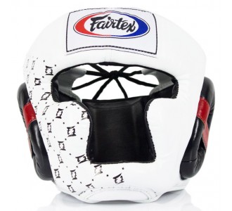 Боксерский шлем Fairtex (HG-10 white)